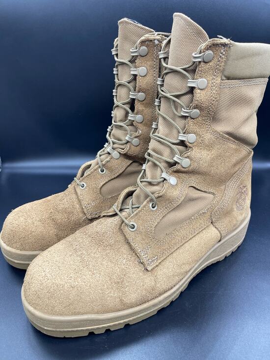 Bates Vibram Military USMC Combat Steel Toe Suede Boots Men\'s Size 13.5 W main image 5